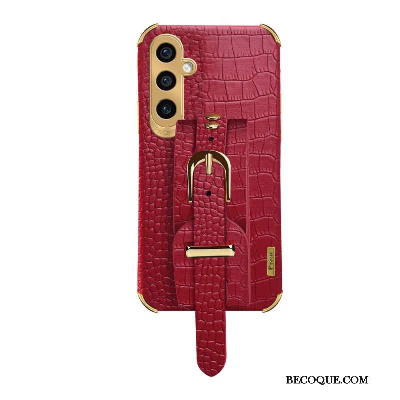 Etui Samsung Galaxy A15 5g Styl Krokodyla Z Bransoletą