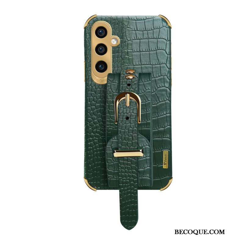 Etui Samsung Galaxy A15 5g Styl Krokodyla Z Bransoletą