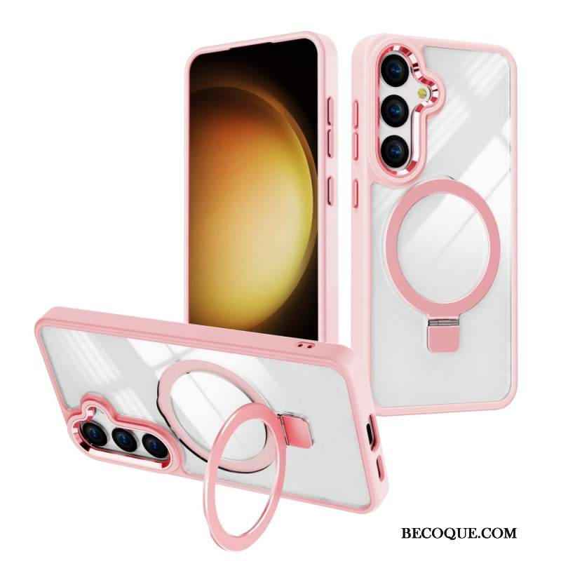 Etui Samsung Galaxy S24 5g Kompatybilny Z Przezroczystym Magsafe Etui Ochronne