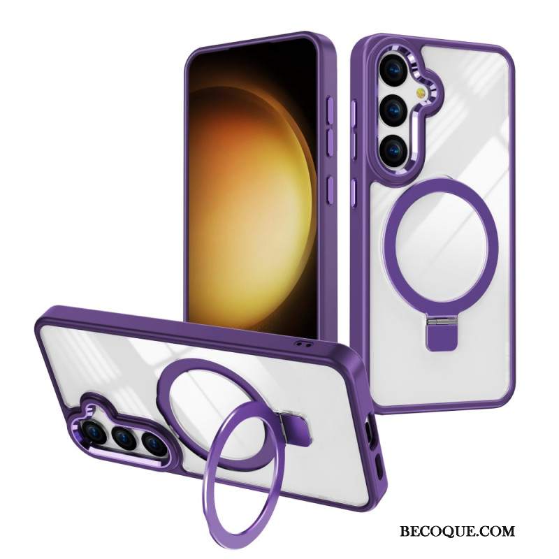 Etui Samsung Galaxy S24 5g Kompatybilny Z Przezroczystym Magsafe Etui Ochronne