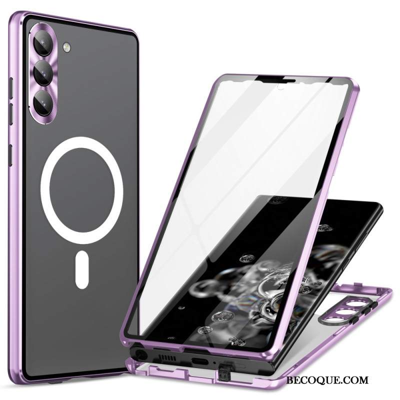 Etui Samsung Galaxy S24 5g Z Metalową Ramą Etui Ochronne