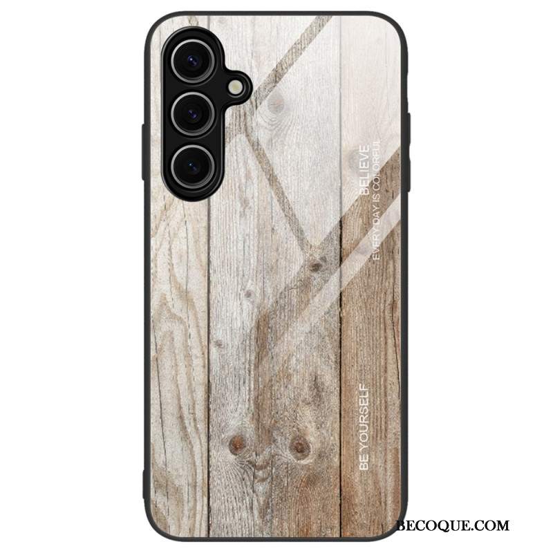 Etui Samsung Galaxy S24 Fe Szkło Hartowane Z Efektem Drewna Etui Ochronne