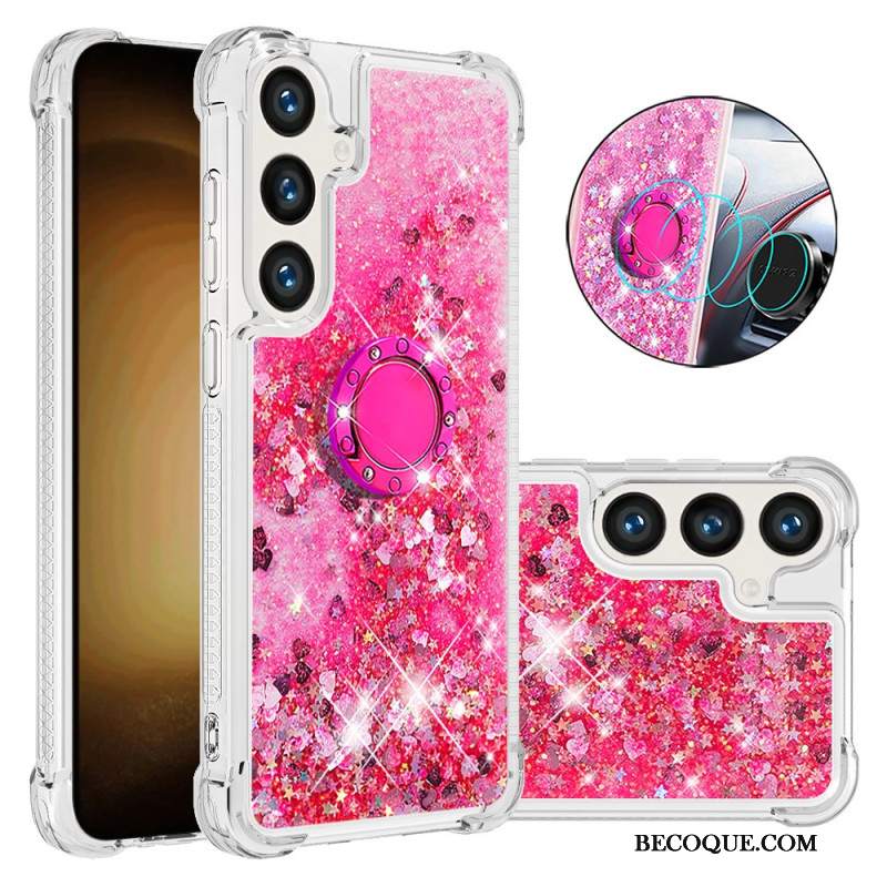 Etui Samsung Galaxy S24 Plus 5g Brokatowy Pierścień-wspornik Etui Ochronne