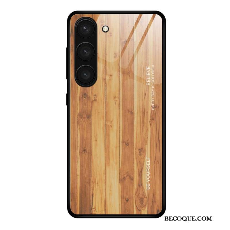 Etui Samsung Galaxy S24 Plus 5g Drewno Ze Szkła Hartowanego Etui Ochronne