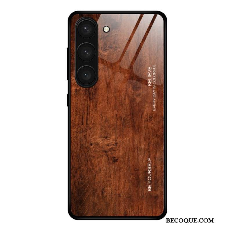 Etui Samsung Galaxy S24 Plus 5g Drewno Ze Szkła Hartowanego Etui Ochronne