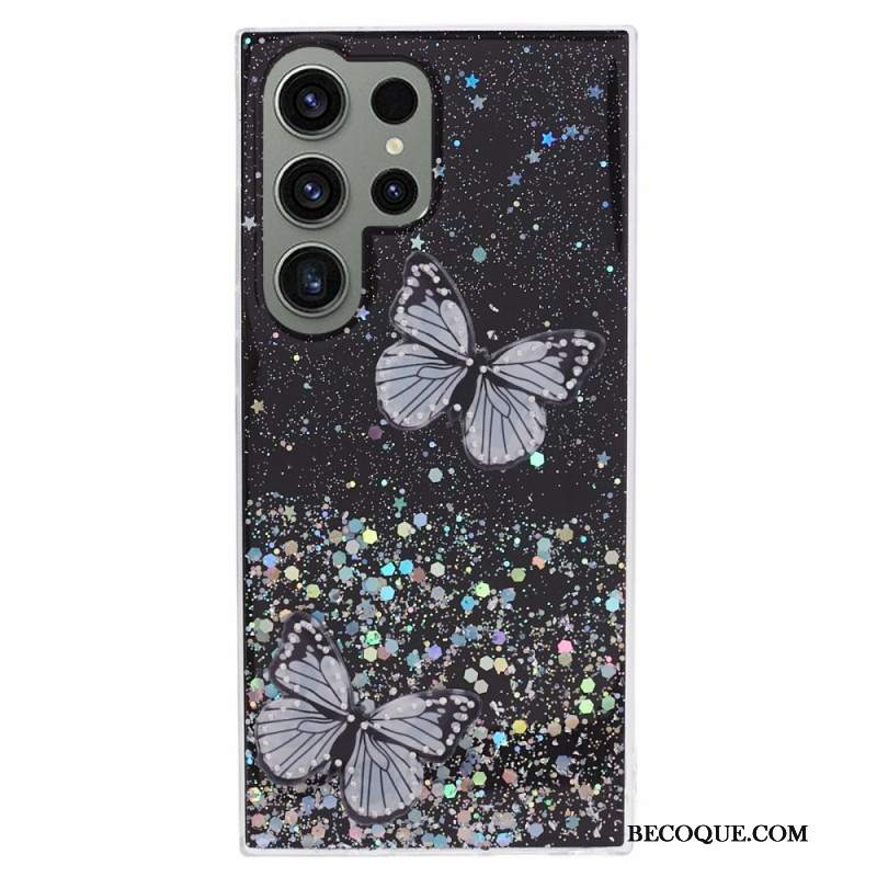 Etui Samsung Galaxy S24 Ultra 5g Brokat Z Motylami