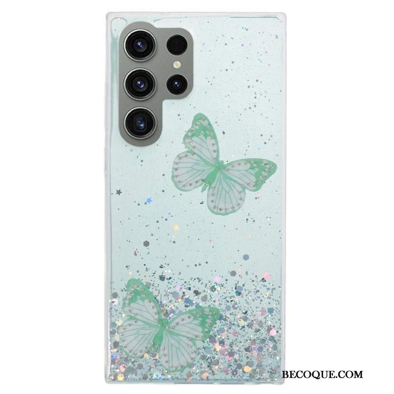 Etui Samsung Galaxy S24 Ultra 5g Brokat Z Motylami