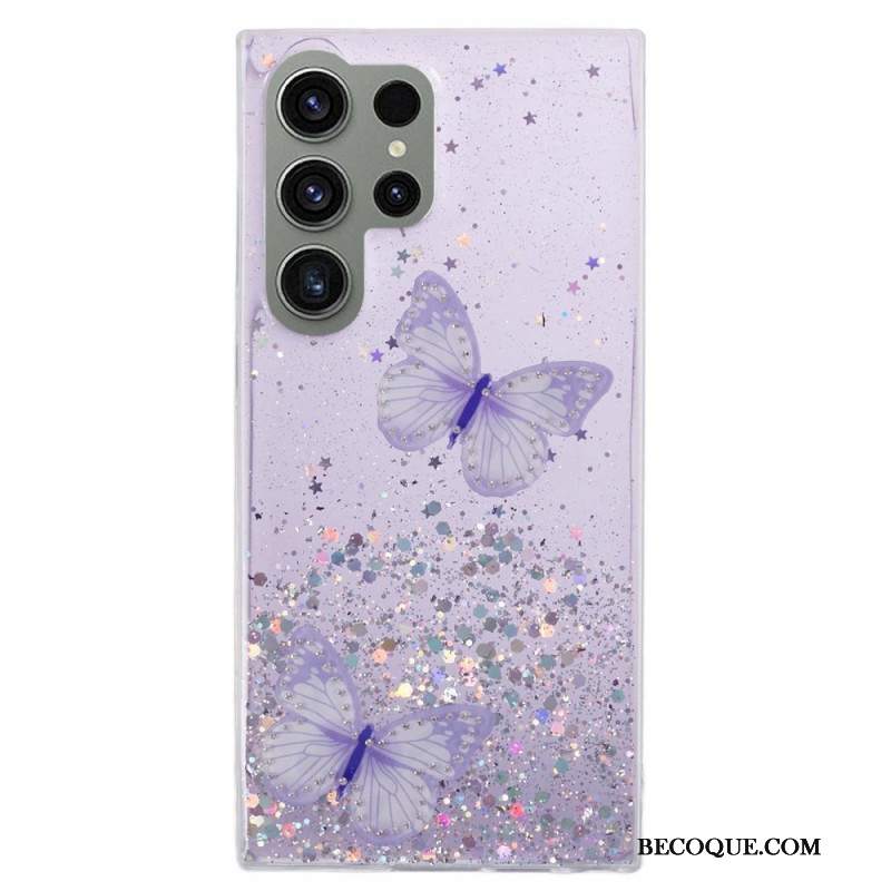 Etui Samsung Galaxy S24 Ultra 5g Brokat Z Motylami