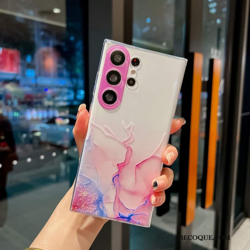 Etui Samsung Galaxy S24 Ultra 5g Płaskorzeźba Z Marmuru Etui Ochronne