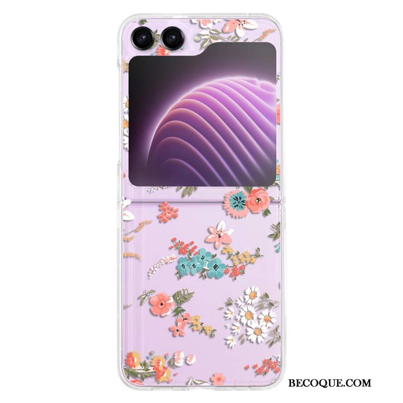 Etui Samsung Galaxy Z Flip 5 Przezroczyste Fleuretki