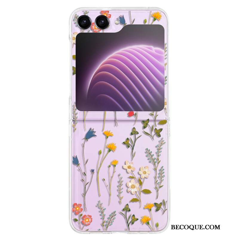 Etui Samsung Galaxy Z Flip 5 Przezroczyste Fleuretki