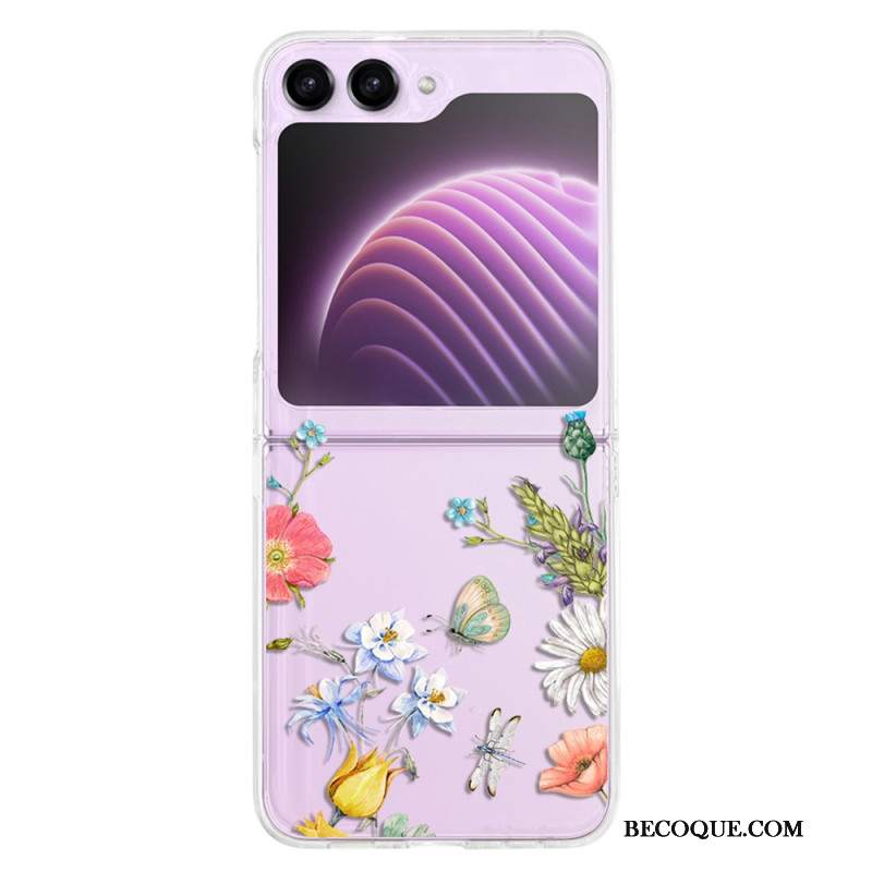 Etui Samsung Galaxy Z Flip 5 Przezroczyste Fleuretki