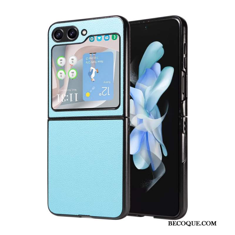 Etui Samsung Galaxy Z Flip 6 Dyskretny Styl Skórzany Etui Ochronne