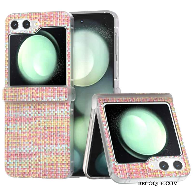 Etui Samsung Galaxy Z Flip 6 Efekt Tkaniny Etui Ochronne