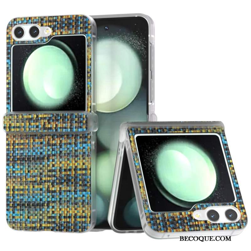 Etui Samsung Galaxy Z Flip 6 Efekt Tkaniny Etui Ochronne