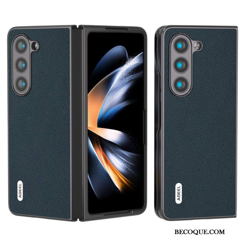Etui Samsung Galaxy Z Fold 6 Liczi Ze Sztucznej Skóry Abeel