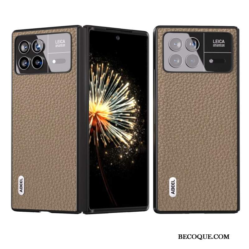 Etui Xiaomi Mix Fold 3 Tekstura Liczi Abeel