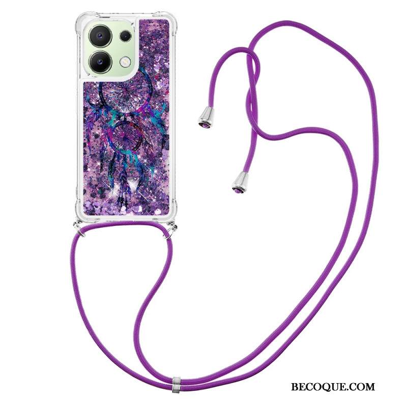 Etui Xiaomi Redmi Note 13 4g Cekinowy Wzór Ze Sznurkiem