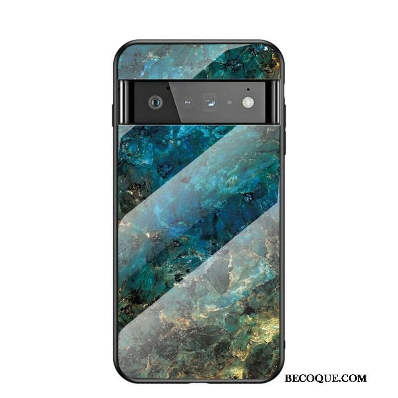 Etui do Google Pixel 6 Pro Marmurowe Szkło Hartowane