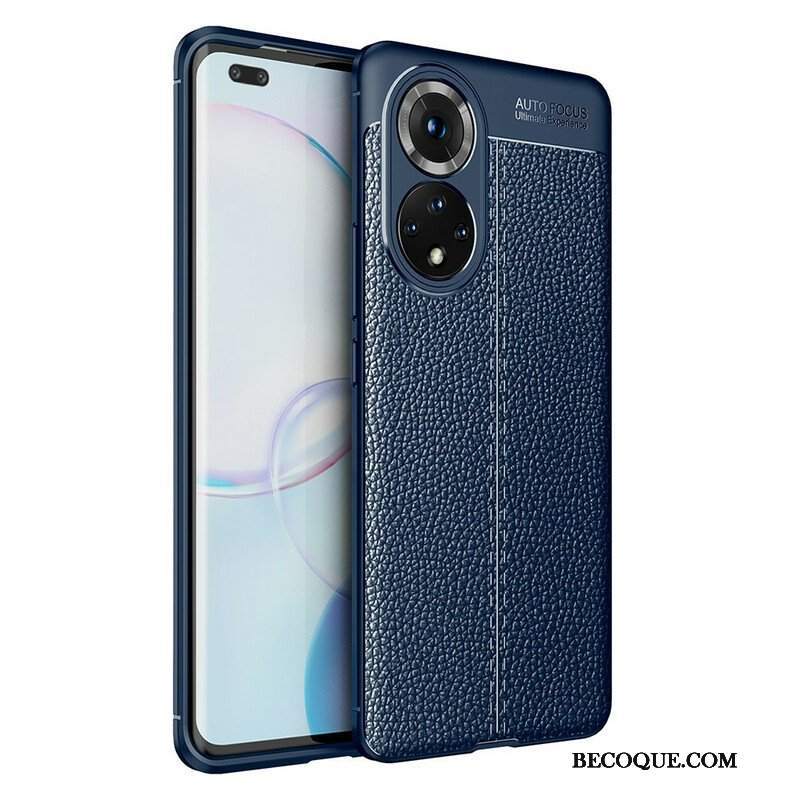 Etui do Honor 50 Pro Efekt Skóry Liczi Pro Double Line