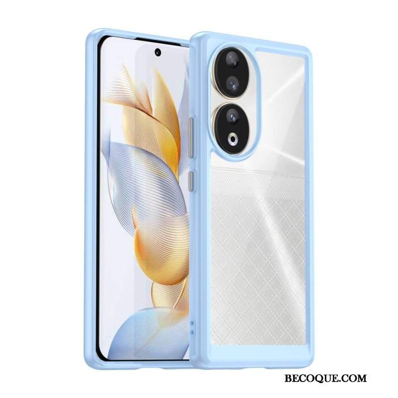 Etui do Honor 90 Akrylowe Krawędzie Silikonowe