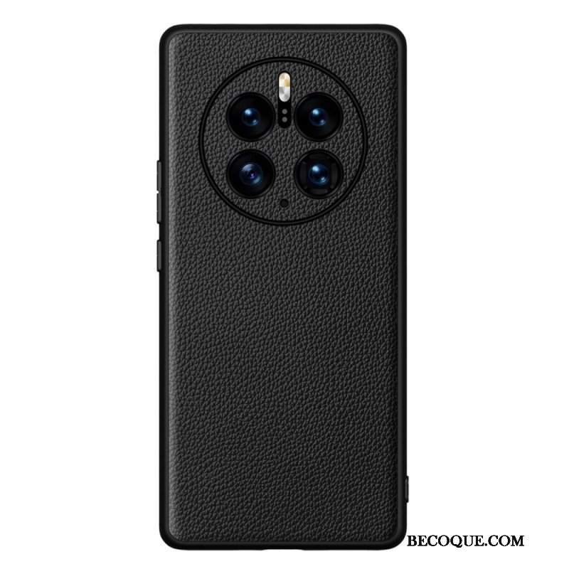 Etui do Huawei Mate 50 Pro Prawdziwa Skóra Litchi