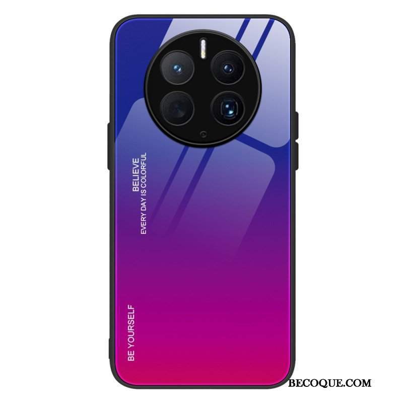 Etui do Huawei Mate 50 Pro Szkło Hartowane Bądź Sobą