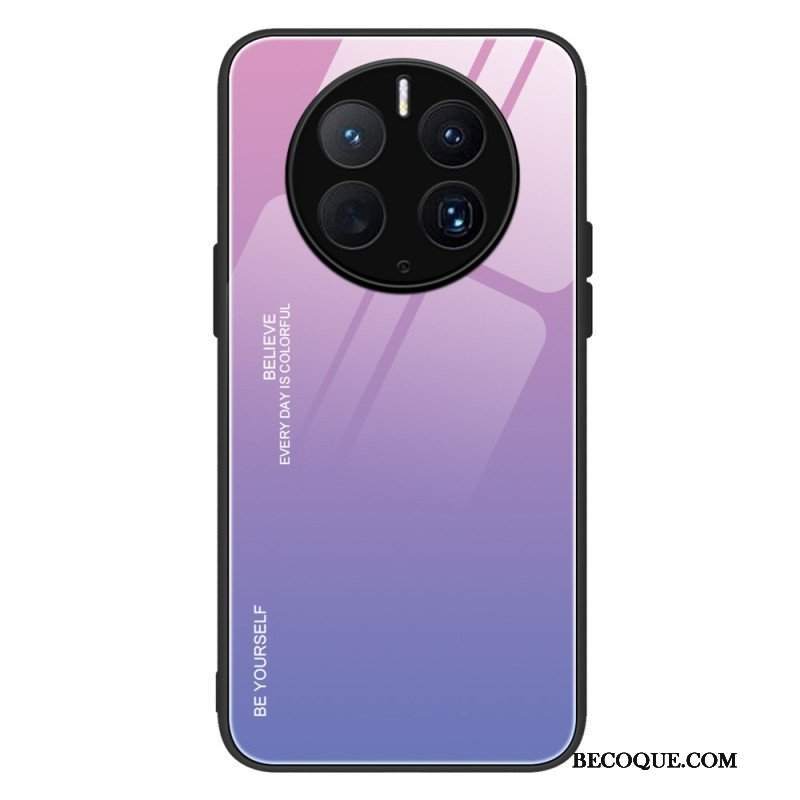 Etui do Huawei Mate 50 Pro Szkło Hartowane Bądź Sobą