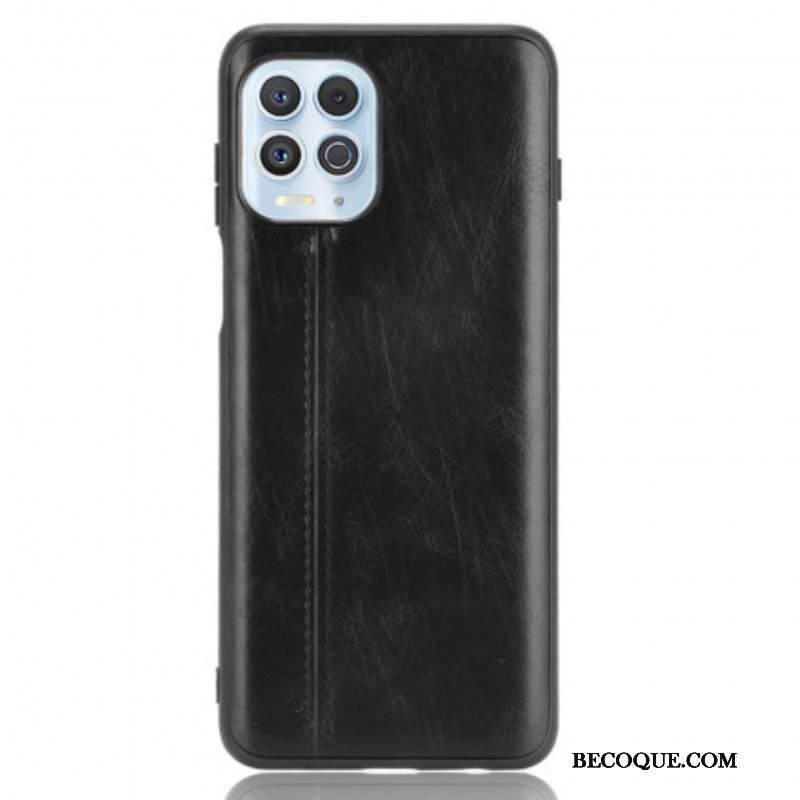 Etui do Moto G100 Skórzany Efekt Couture