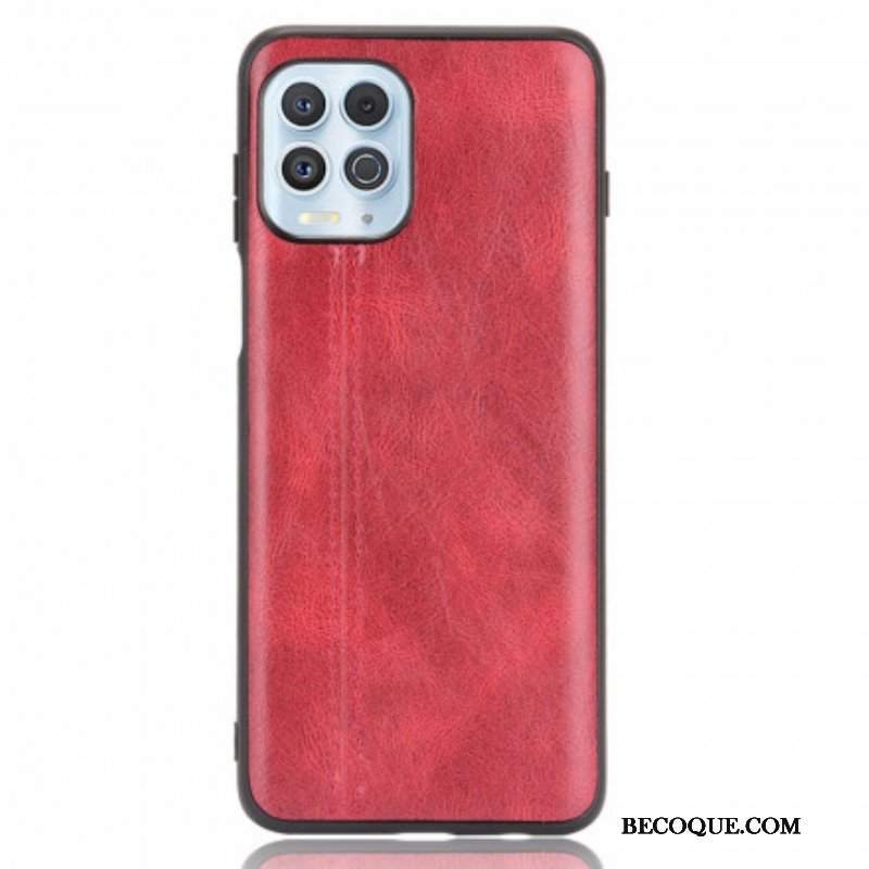 Etui do Moto G100 Skórzany Efekt Couture