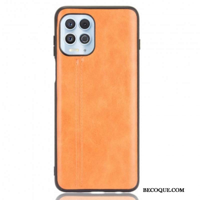 Etui do Moto G100 Skórzany Efekt Couture