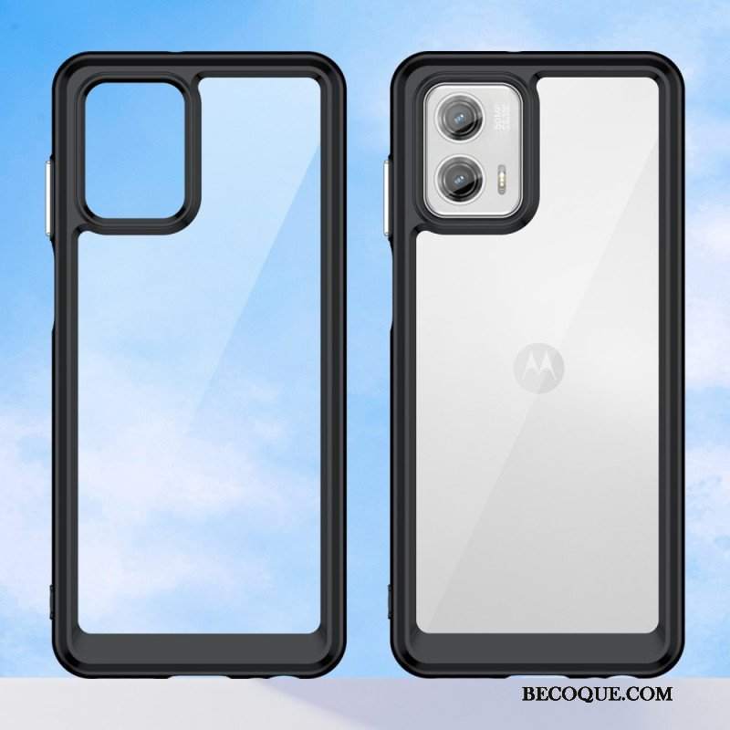 Etui do Moto G73 5G Przezroczysta Hybryda