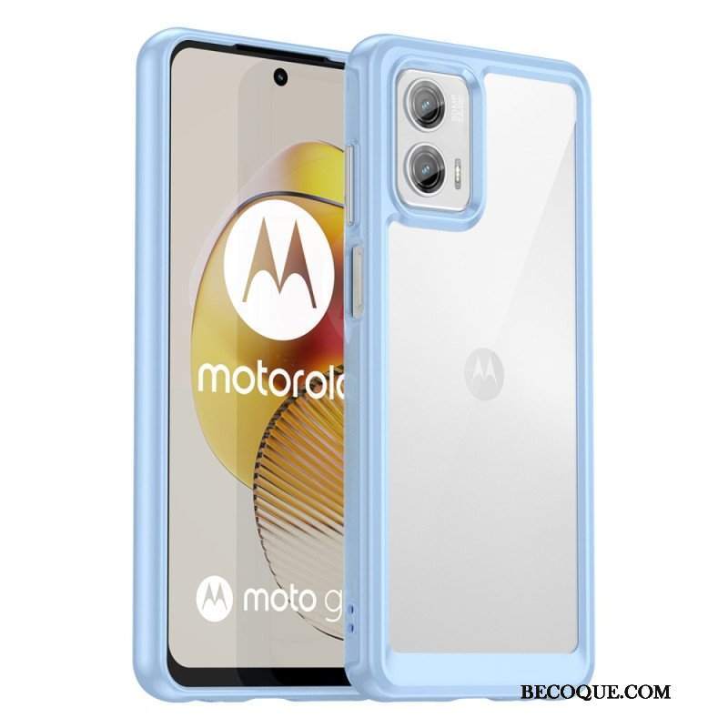 Etui do Moto G73 5G Przezroczysta Hybryda