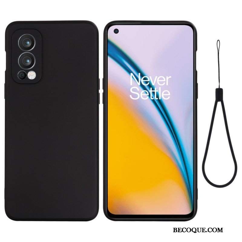 Etui do OnePlus Nord 2 5G Płynny Silikon Ze Smyczą