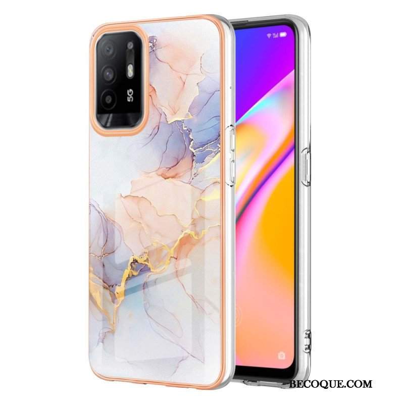 Etui do Oppo A94 5G Pastelowy Marmur