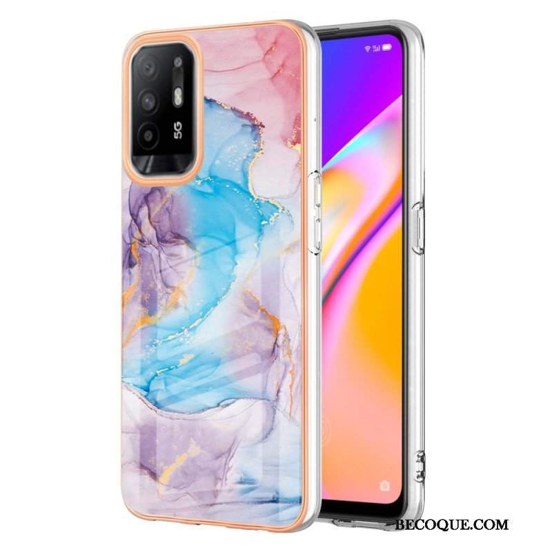 Etui do Oppo A94 5G Pastelowy Marmur