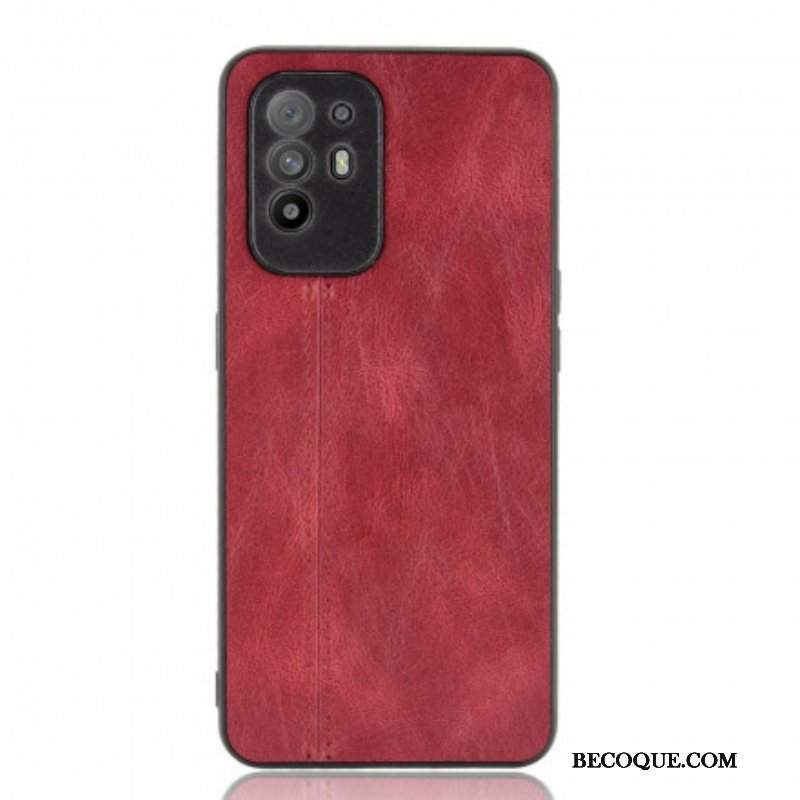 Etui do Oppo A94 5G Skórzany Efekt Couture