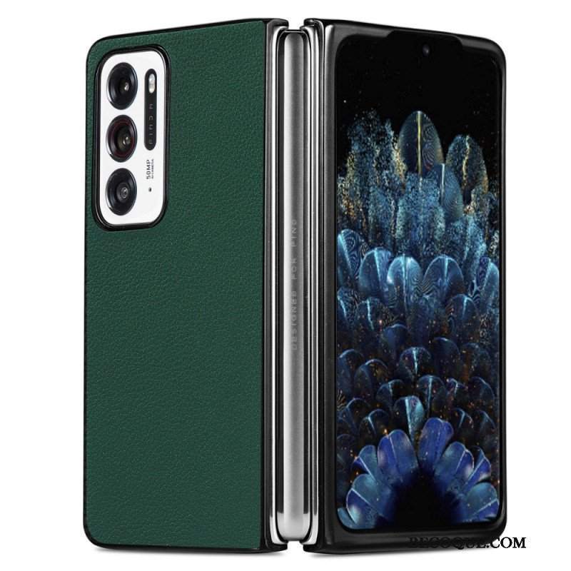 Etui do Oppo Find N Efekt Skóry Liczi