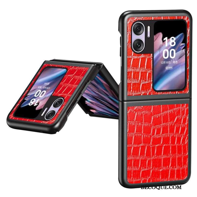 Etui do Oppo Find N2 Flip Etui Folio Krokodyl Tekstura