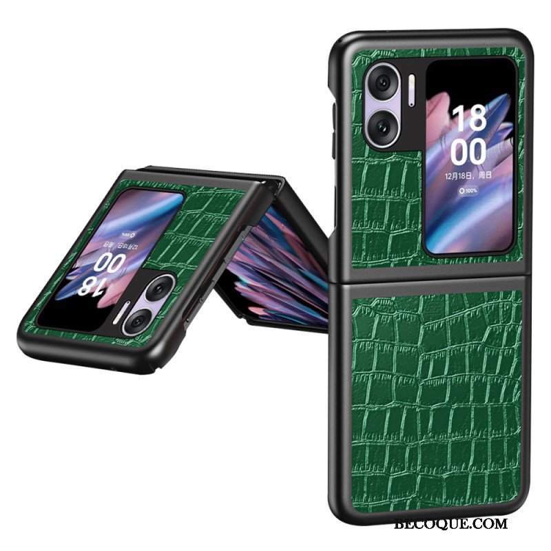 Etui do Oppo Find N2 Flip Etui Folio Krokodyl Tekstura