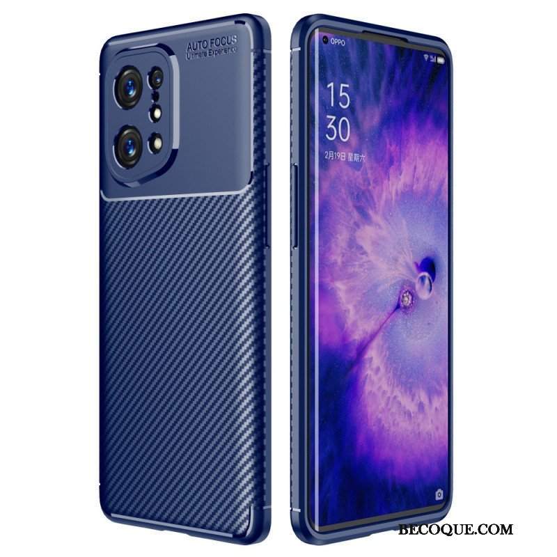 Etui do Oppo Find X5 Wąż Z Włókna Węglowego