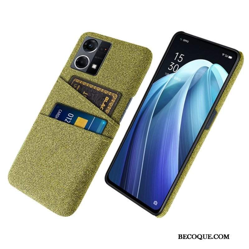 Etui do Oppo Reno 7 Posiadacz Karty Tkaniny