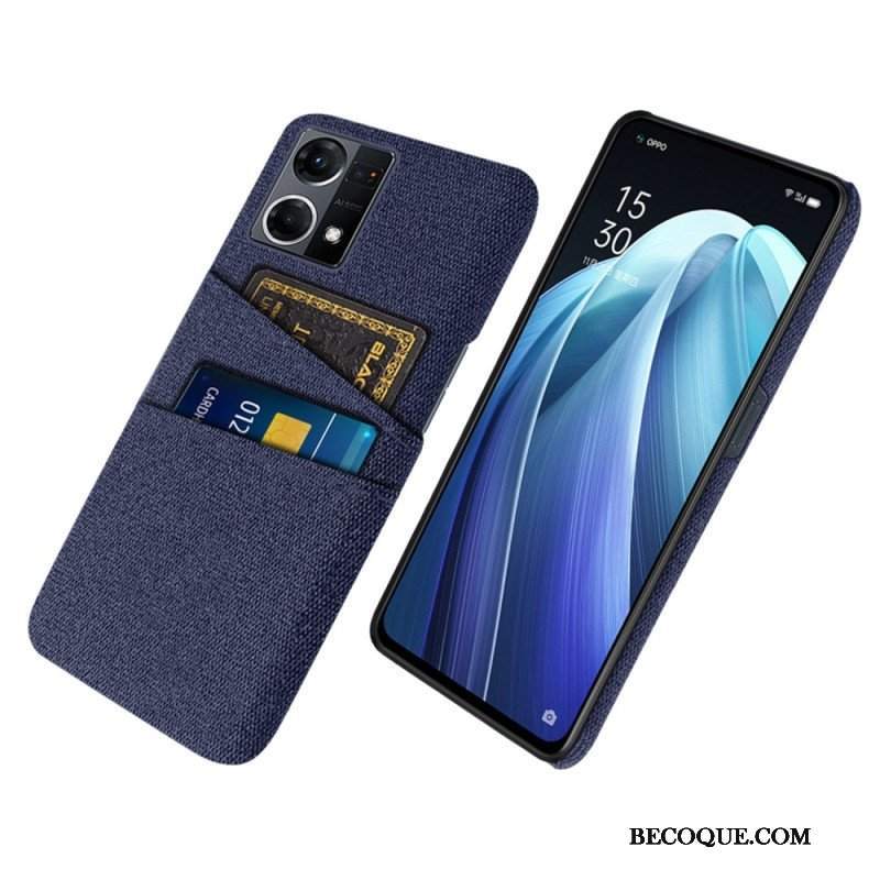 Etui do Oppo Reno 7 Posiadacz Karty Tkaniny