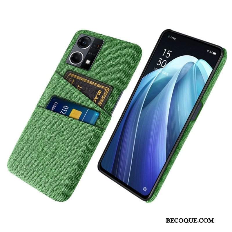 Etui do Oppo Reno 7 Posiadacz Karty Tkaniny