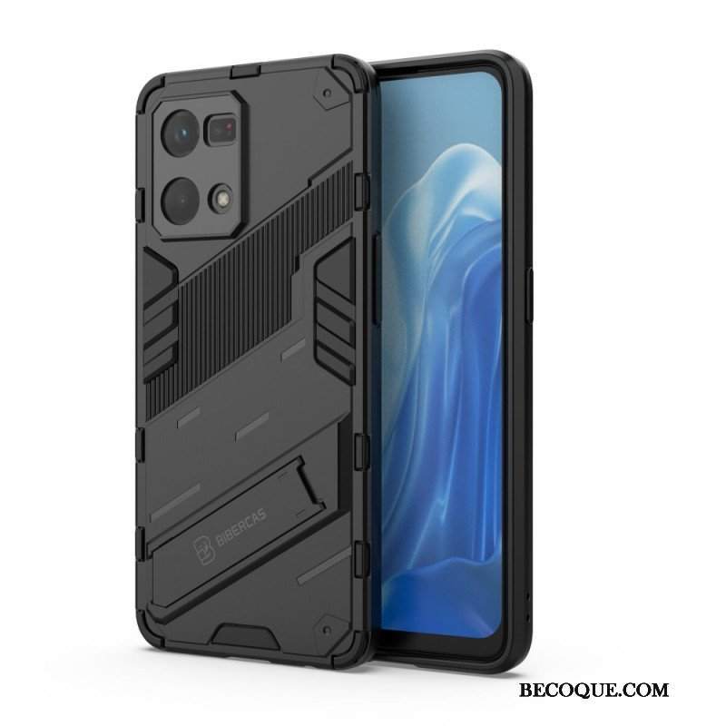 Etui do Oppo Reno 7 Zdejmowany Stojak W Dwóch Pozycjach Bez Użycia Rąk