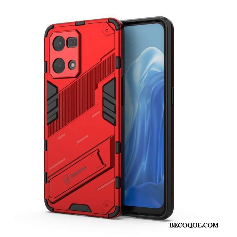 Etui do Oppo Reno 7 Zdejmowany Stojak W Dwóch Pozycjach Bez Użycia Rąk