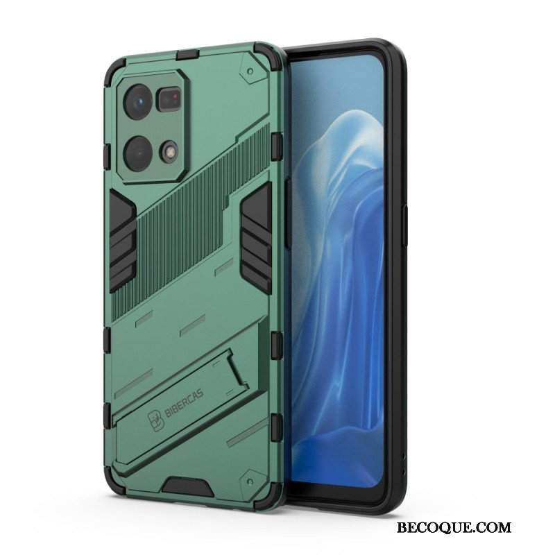 Etui do Oppo Reno 7 Zdejmowany Stojak W Dwóch Pozycjach Bez Użycia Rąk