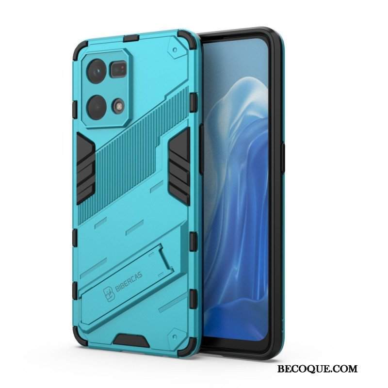 Etui do Oppo Reno 7 Zdejmowany Stojak W Dwóch Pozycjach Bez Użycia Rąk