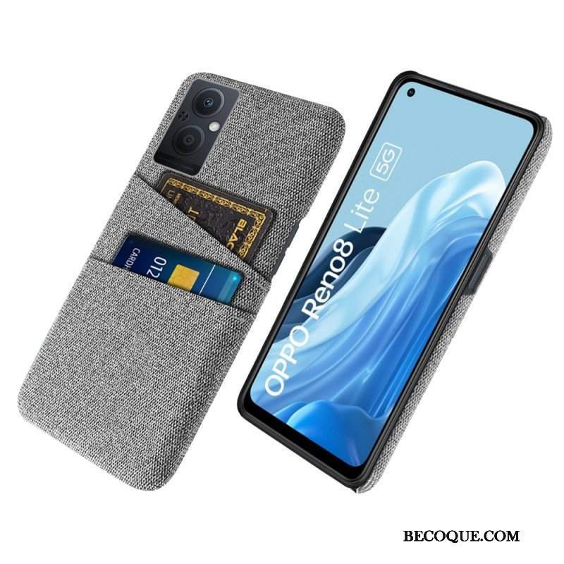 Etui do Oppo Reno 8 Lite Tkanina Na Karty