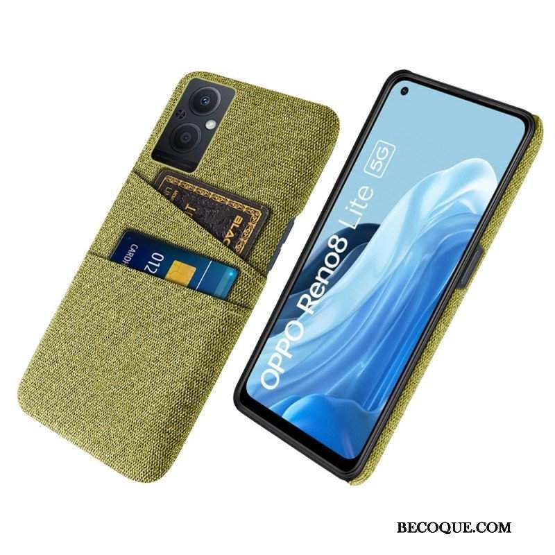 Etui do Oppo Reno 8 Lite Tkanina Na Karty